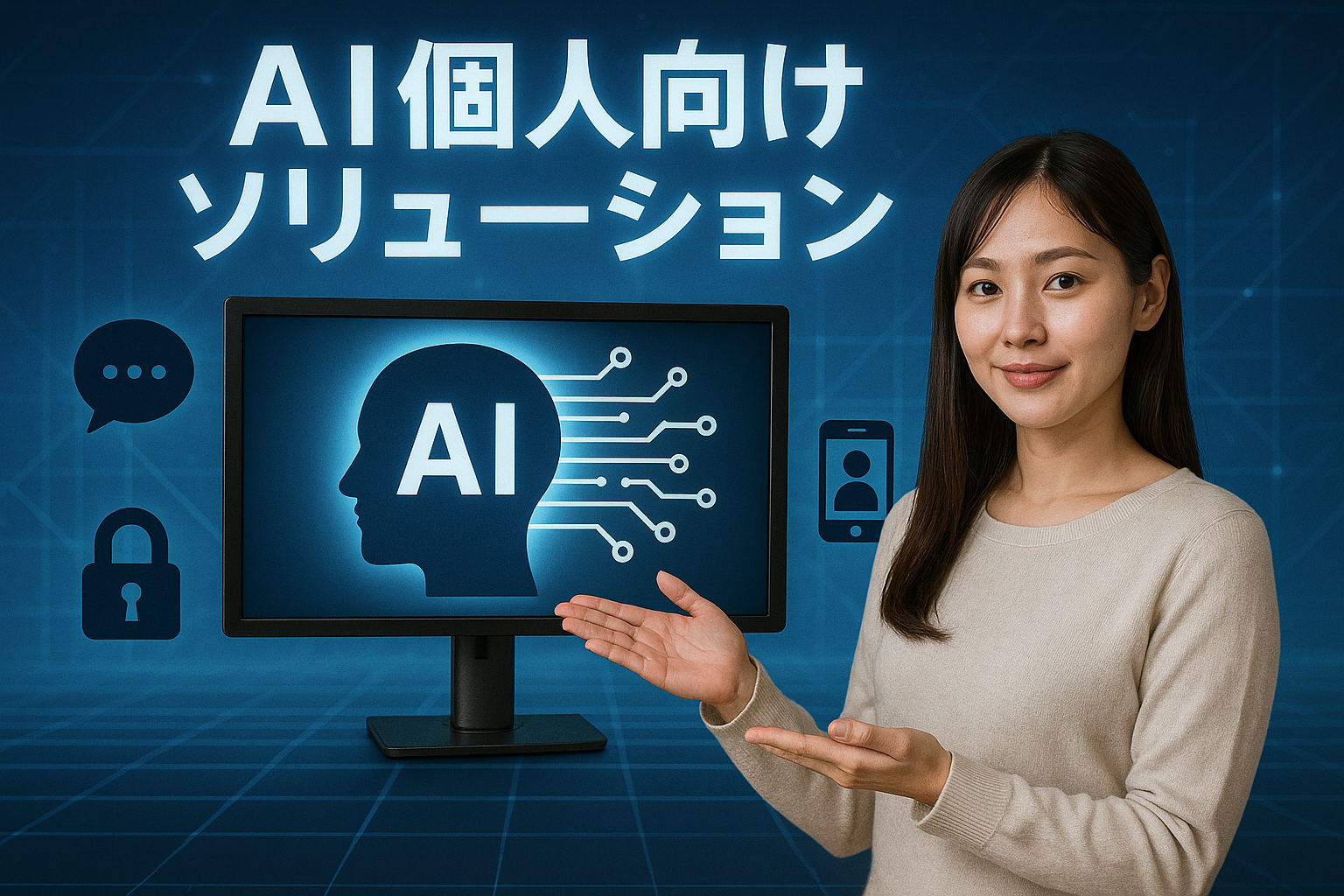 個人利用のイメージ - 自宅でのHAIチャット活用シーン